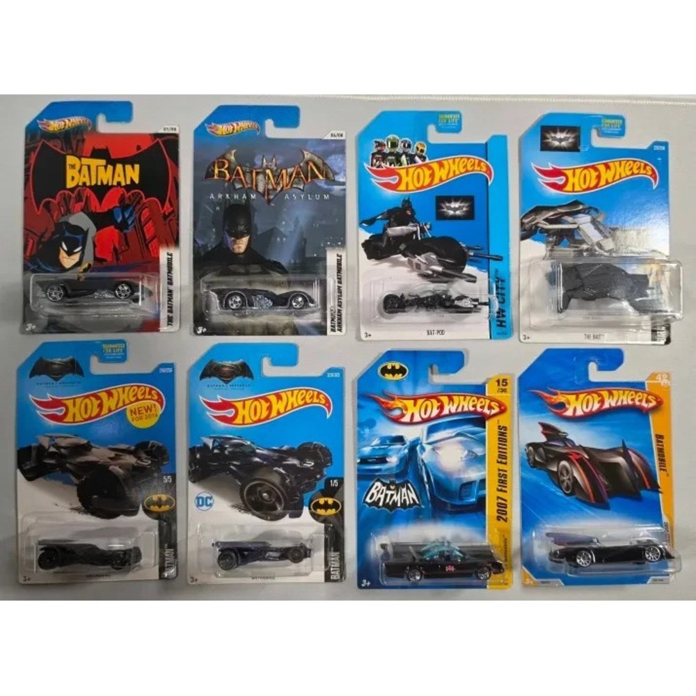HOT WHEELS: BATMAN BATMOBILE Various Models Series Lot of 10 BRAND NEW, SEALED